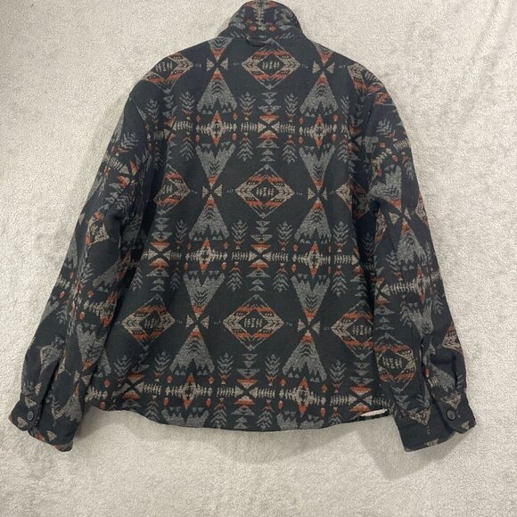 NWOT Jachs Men's XXL Wool Blend Outdoor Aztec Pattern Sherpa Lined Button Down - Picture 3 of 9